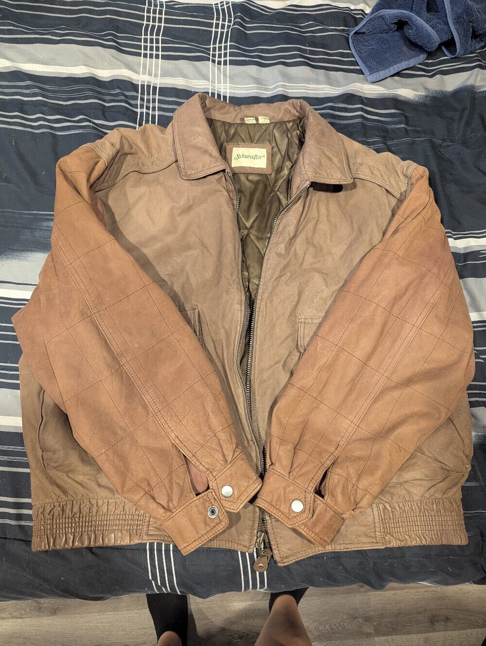 XL Men's Vintage 90s St John's Bay suede coat Jacket